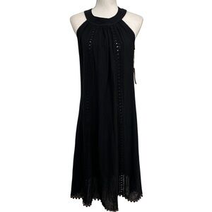 Cotton Natural Cosmopolitan Black Line Dress Small/Medium Coverup NWT READ